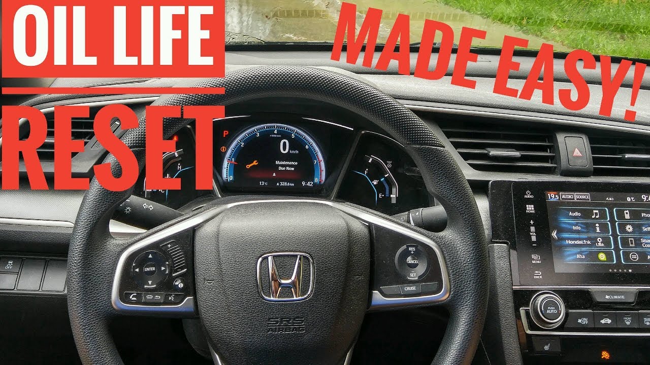 How to Reset Oil Life on Honda Civic 2021